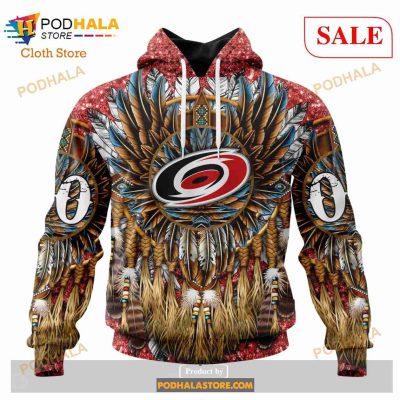 Custom Carolina Hurricanes Native Costume Design Sweatshirt NHL Hoodie 3D