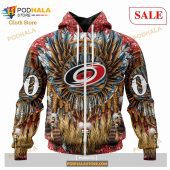 Custom Carolina Hurricanes Native Costume Design Sweatshirt Nhl Hoodie 3d 2.jpg - demo10