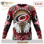 Custom Carolina Hurricanes Native Costume Sweatshirt Nhl Hoodie 3d 4.jpg - demo10