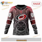 Custom Carolina Hurricanes Norse Viking Symbols Sweatshirt Nhl Hoodie 3d 6.jpg - demo10