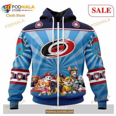 Custom Carolina Hurricanes Paw Patrol Sweatshirt NHL Hoodie 3D