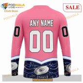 Custom Carolina Hurricanes Unisex For Hockey Fights Cancer Sweatshirt Nhl Hoodie 3d 5.jpg - demo10