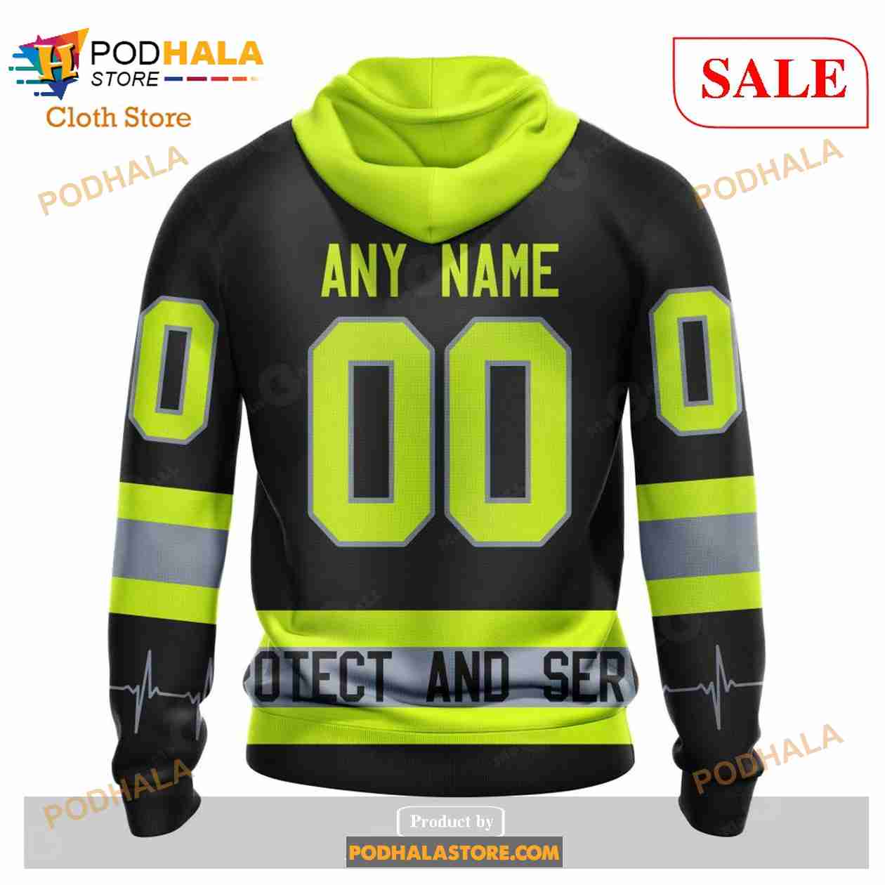 Custom Carolina Hurricanes Unisex With FireFighter Uniforms NHL Hoodie 3D Custom Carolina Hurricanes Unisex With FireFighter Uniforms NHL Hoodie 3D
