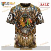 Custom Chicago Blackhawks Native Costume Design Sweatshirt Nhl Hoodie 3d 8.jpg - demo10