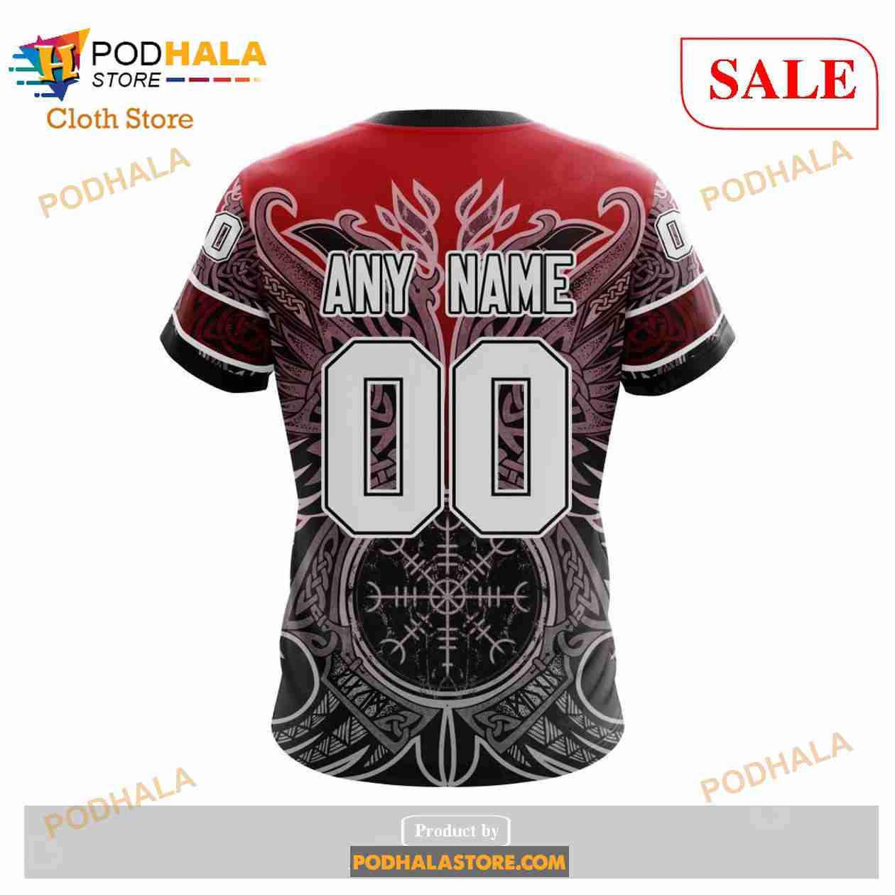 Custom Chicago Blackhawks Norse Viking Symbols Sweatshirt NHL Hoodie 3D Custom Chicago Blackhawks Norse Viking Symbols Sweatshirt NHL Hoodie 3D