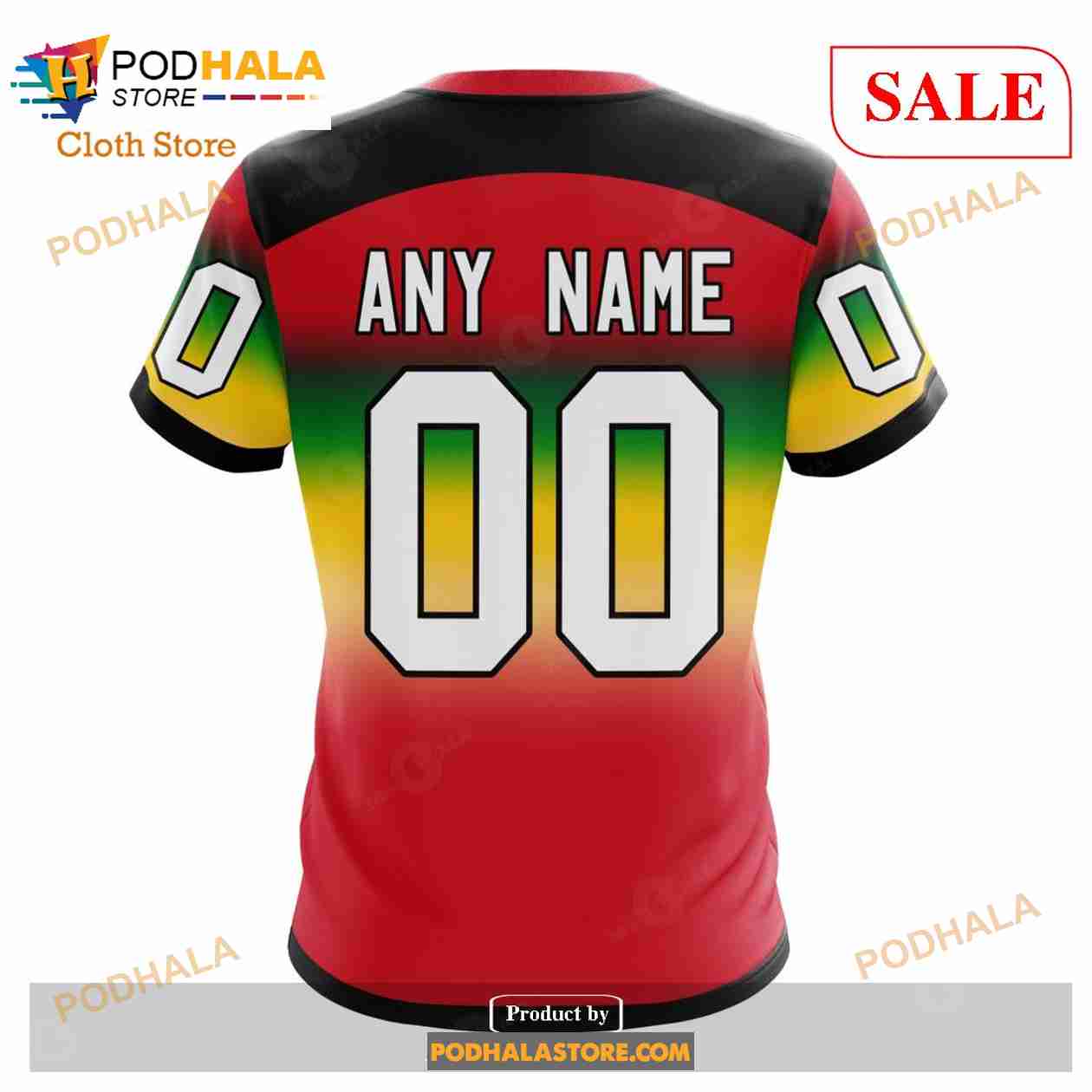 Custom Chicago Blackhawks Retro Gradient Design Sweatshirt NHL Hoodie 3D Custom Chicago Blackhawks Retro Gradient Design Sweatshirt NHL Hoodie 3D