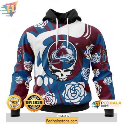 Custom Colorado Avalanche 3D Hoodie, Unique NHL Grateful Dead Apparel