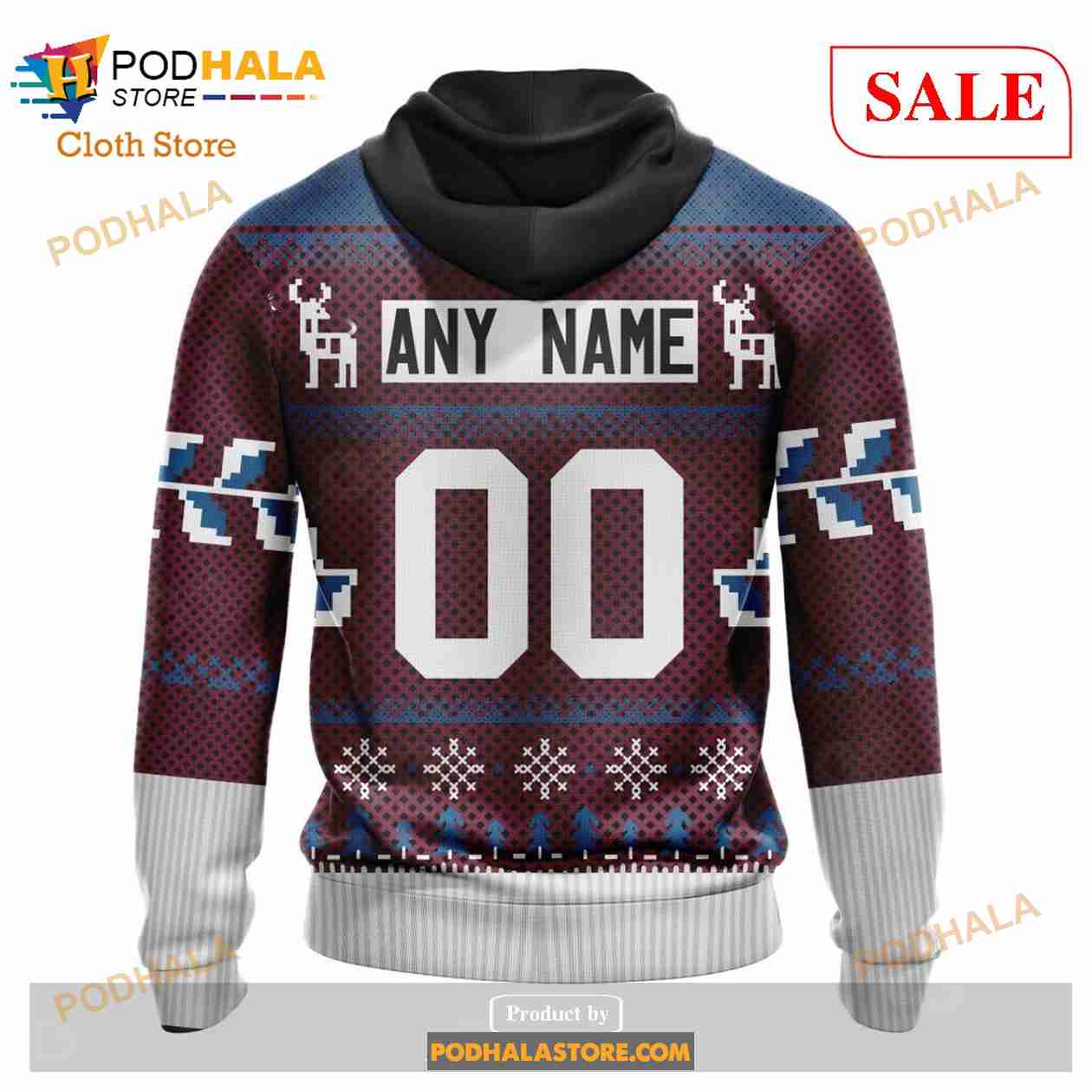Custom Colorado Avalanche Chrismas Season Sweatshirt NHL Hoodie 3D Custom Colorado Avalanche Chrismas Season Sweatshirt NHL Hoodie 3D