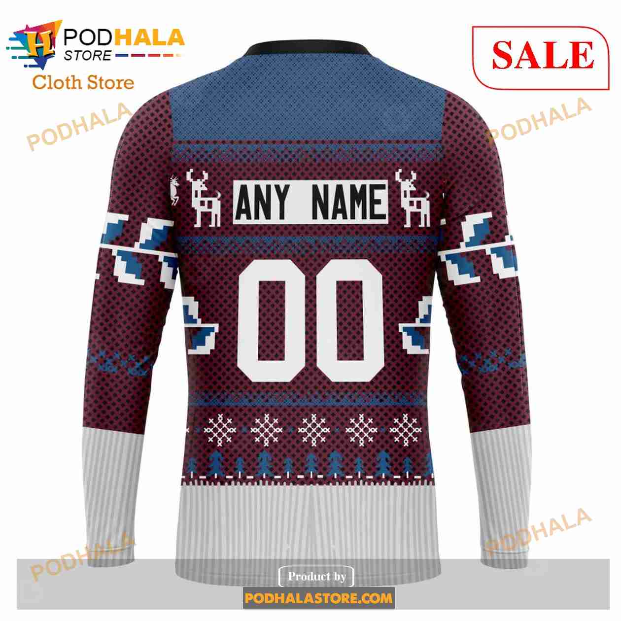 Custom Colorado Avalanche Chrismas Season Sweatshirt NHL Hoodie 3D Custom Colorado Avalanche Chrismas Season Sweatshirt NHL Hoodie 3D
