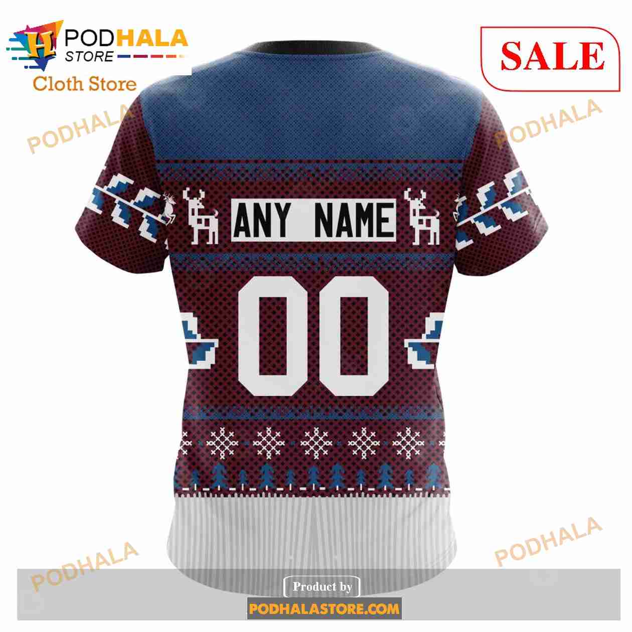 Custom Colorado Avalanche Chrismas Season Sweatshirt NHL Hoodie 3D Custom Colorado Avalanche Chrismas Season Sweatshirt NHL Hoodie 3D