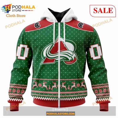 Custom Colorado Avalanche Christmas Apparel Sweatshirt NHL Hoodie 3D