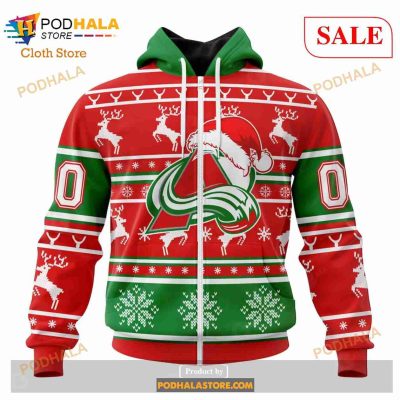 Custom Colorado Avalanche Christmas Sweatshirt NHL Hoodie 3D