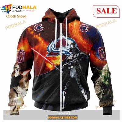 Custom Colorado Avalanche Design X Star War Sweatshirt NHL Hoodie 3D