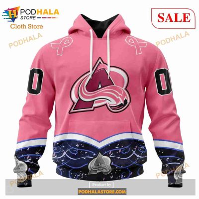 Custom Colorado Avalanche Fights Cancer Sweatshirt NHL Hoodie 3D