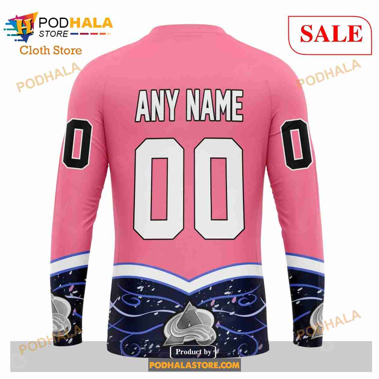 Custom Colorado Avalanche Fights Cancer Sweatshirt NHL Hoodie 3D Custom Colorado Avalanche Fights Cancer Sweatshirt NHL Hoodie 3D