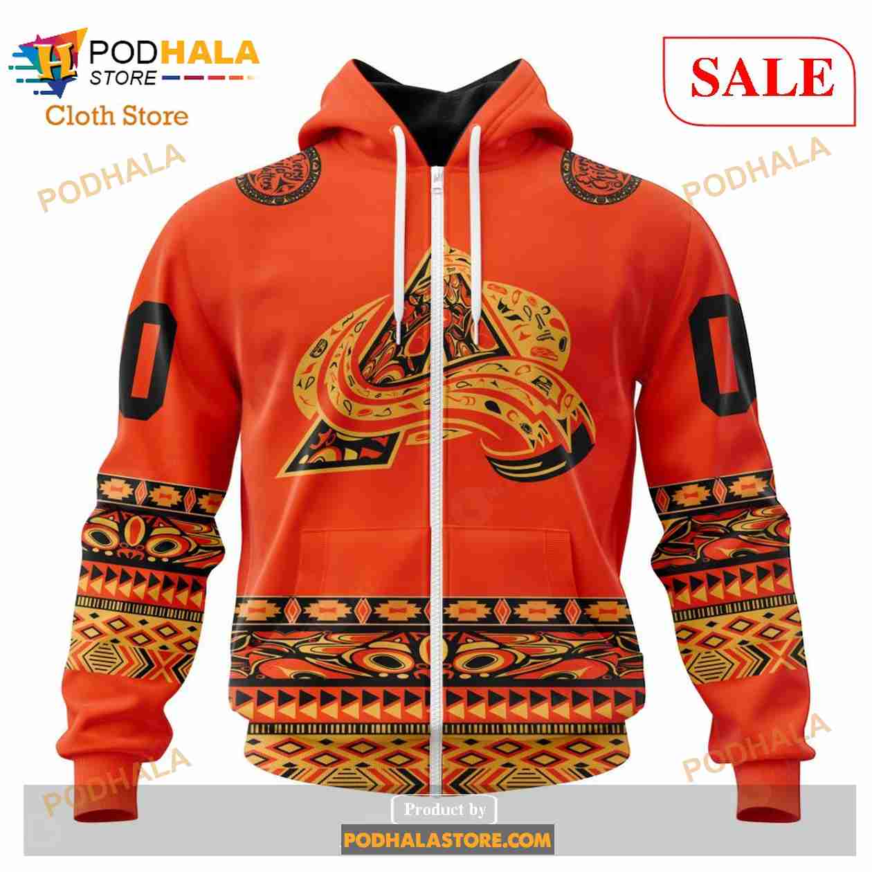 Custom Colorado Avalanche National Day For Truth And Reconciliation NHL Hoodie 3D Custom Colorado Avalanche National Day For Truth And Reconciliation NHL Hoodie 3D