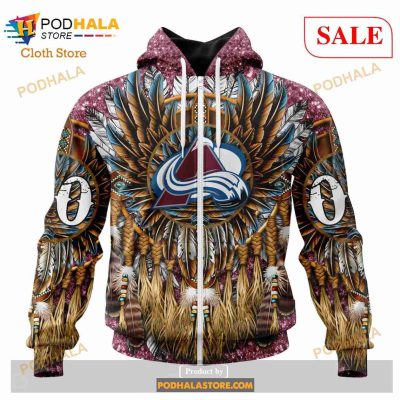 Custom Colorado Avalanche Native Costume Design Sweatshirt NHL Hoodie 3D