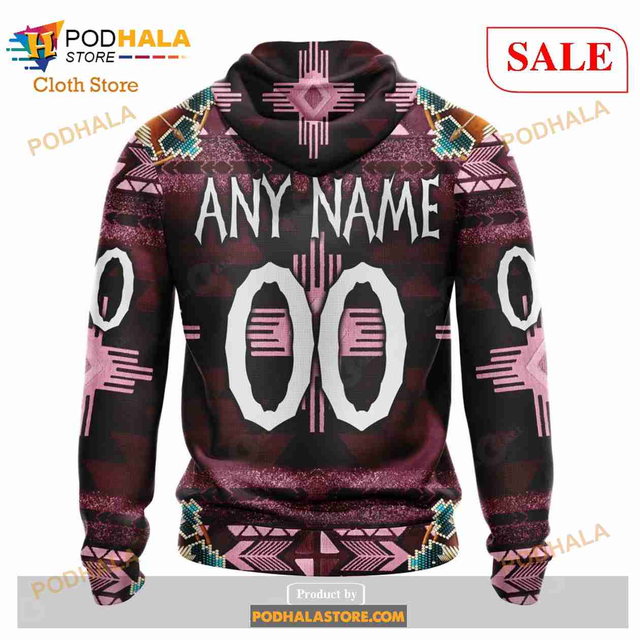 Custom Colorado Avalanche Native Costume Sweatshirt NHL Hoodie 3D Custom Colorado Avalanche Native Costume Sweatshirt NHL Hoodie 3D