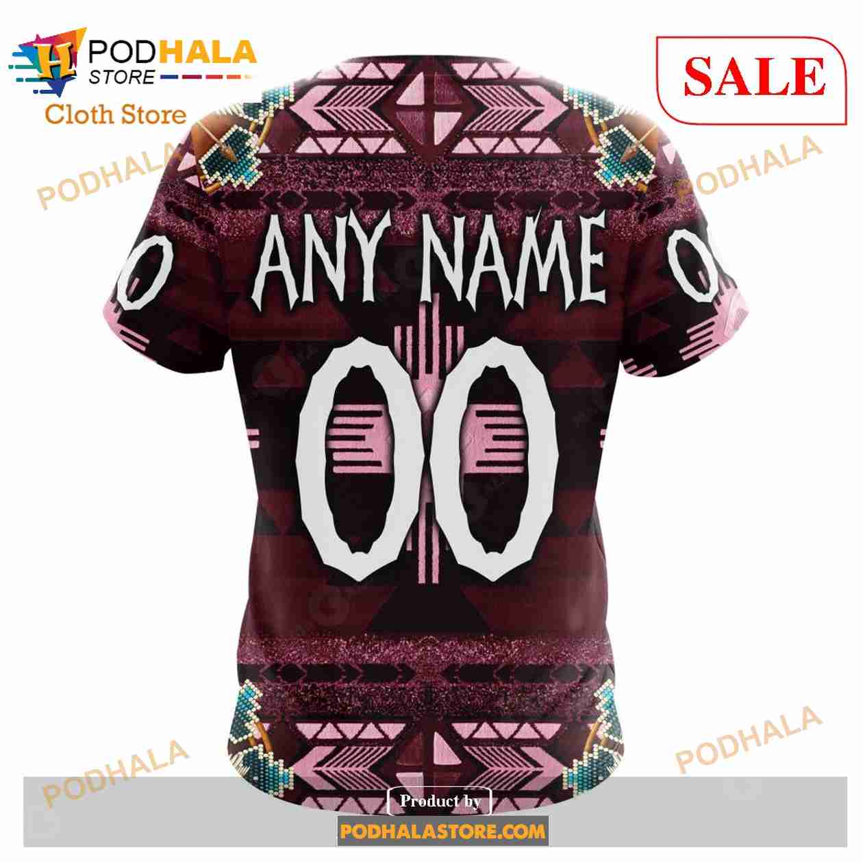Custom Colorado Avalanche Native Costume Sweatshirt NHL Hoodie 3D Custom Colorado Avalanche Native Costume Sweatshirt NHL Hoodie 3D