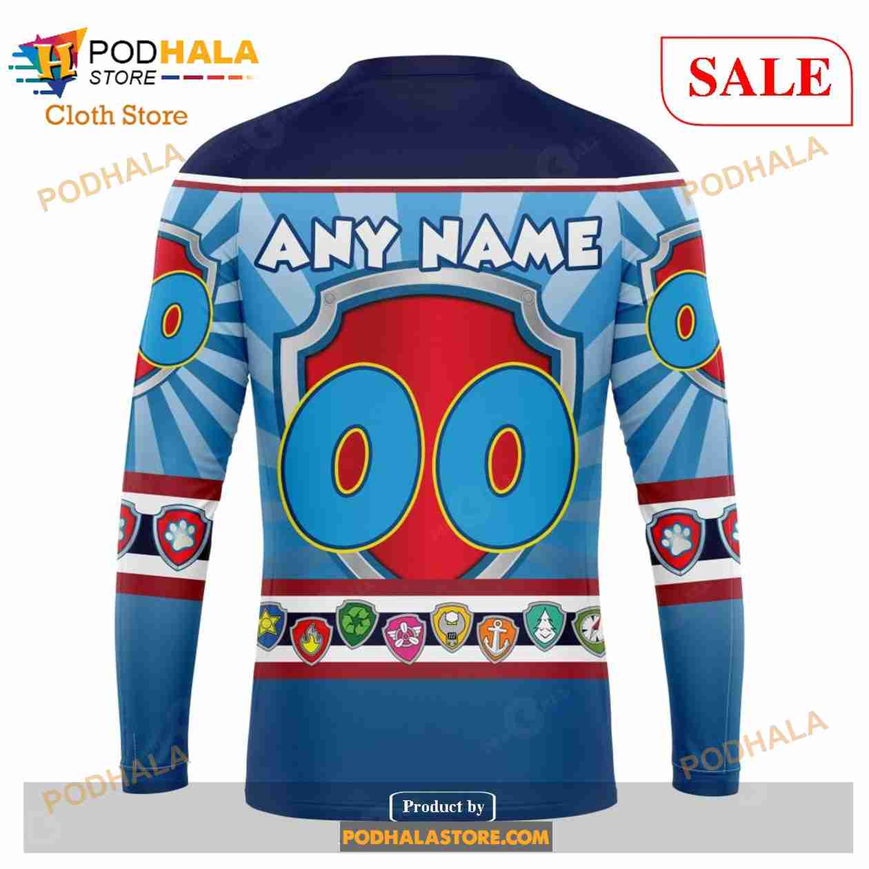 Custom Colorado Avalanche Paw Patrol Sweatshirt NHL Hoodie 3D Custom Colorado Avalanche Paw Patrol Sweatshirt NHL Hoodie 3D