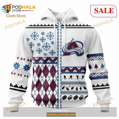 Custom Colorado Avalanche Unisex Christmas Sweatshirt NHL Hoodie 3D