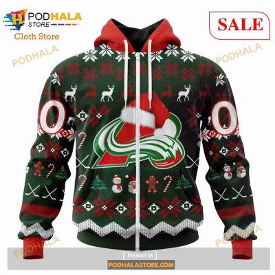 Custom Colorado Avalanche Unisex Shirt Christmas Sweatshirt NHL Hoodie 3D