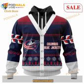 Custom Columbus Blue Jackets Chrismas Season Sweatshirt Nhl Hoodie 3d 2.jpg - demo10