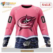 Custom Columbus Blue Jackets Fights Cancer Sweatshirt Nhl Hoodie 3d 4.jpg - demo10