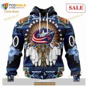 Custom Columbus Blue Jackets Native Costume Sweatshirt Nhl Hoodie 3d 1.jpg - demo10