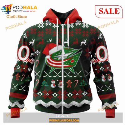 Custom Columbus Blue Jackets NHL Merch Christmas Sweatshirt NHL Hoodie 3D