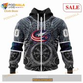 Custom Columbus Blue Jackets Norse Viking Symbols Sweatshirt Nhl Hoodie 3d 7.jpg - demo10