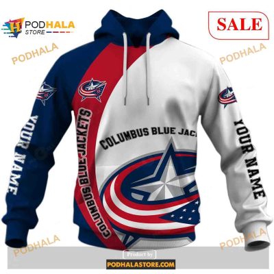 Custom Columbus Blue Jackets Sweatshirt NHL Hoodie 3D, You laugh I Laugh You Cry I Cry