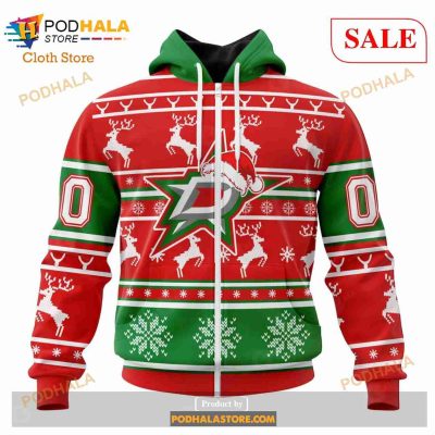 Custom Dallas Stars Christmas Unisex Shirt Sweatshirt NHL Hoodie 3D