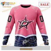 Custom Dallas Stars Fights Cancer Sweatshirt Nhl Hoodie 3d 4.jpg - demo10