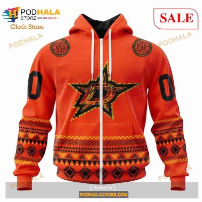 Custom Dallas Stars National Day For Truth And Reconciliation NHL Hoodie 3D
