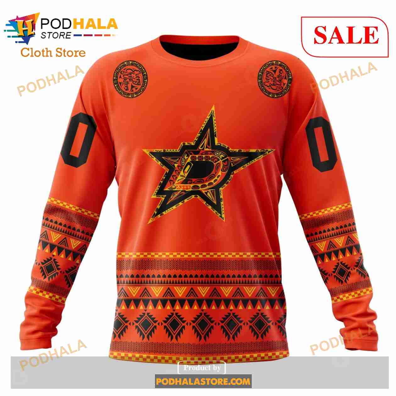 Custom Dallas Stars National Day For Truth And Reconciliation NHL Hoodie 3D Custom Dallas Stars National Day For Truth And Reconciliation NHL Hoodie 3D