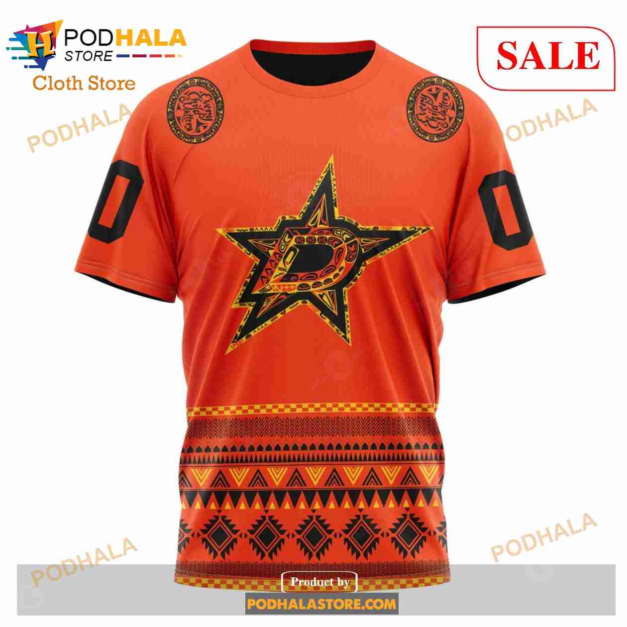 Custom Dallas Stars National Day For Truth And Reconciliation NHL Hoodie 3D Custom Dallas Stars National Day For Truth And Reconciliation NHL Hoodie 3D