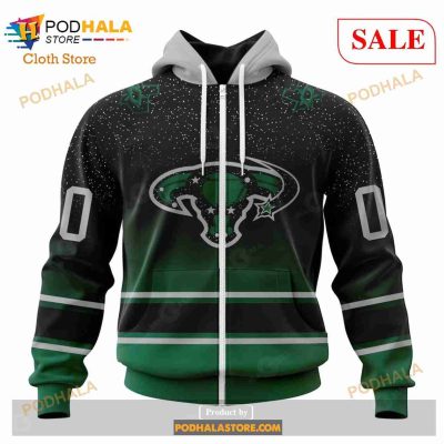 Custom Dallas Stars Retro Gradient Design Sweatshirt NHL Hoodie 3D