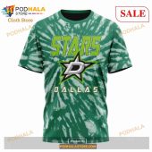 Custom Dallas Stars Retro Vintage Tie Dye Sweatshirt Nhl Hoodie 3d 6.jpg - demo10
