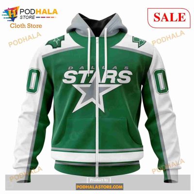 Custom Dallas Stars Unisex With Retro Concepts Sweatshirt NHL Hoodie 3D