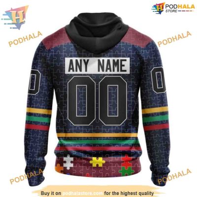 Custom Design Autism Concept NHL Winnipeg Jets Hoodie 3D Shirt