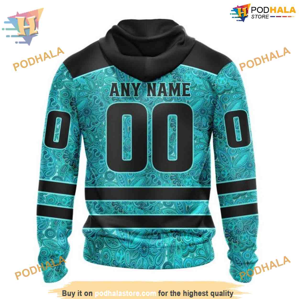Custom Design Fight Ovarian Cancer NHL Dallas Stars Hoodie 3D Custom Design Fight Ovarian Cancer NHL Dallas Stars Hoodie 3D