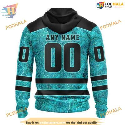 Custom Design Fight Ovarian Cancer NHL Los Angeles Kings Hoodie 3D