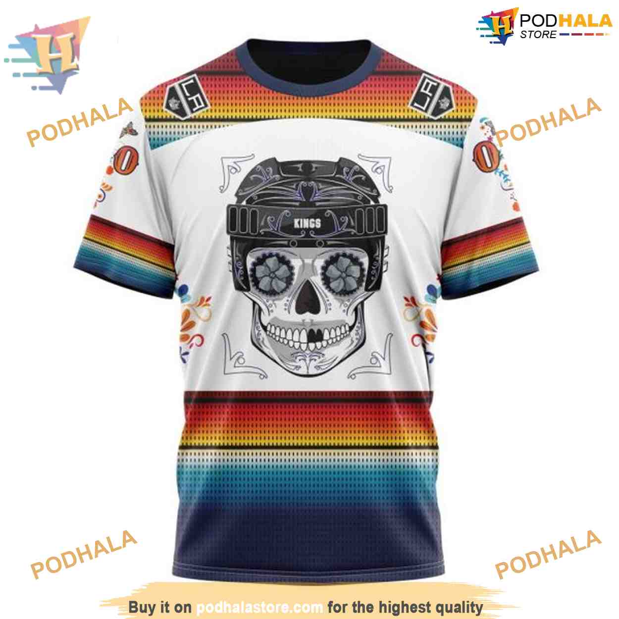 Custom Design For Dia De Los Muertos NHL Los Angeles Kings Hoodie 3D Custom Design For Dia De Los Muertos NHL Los Angeles Kings Hoodie 3D