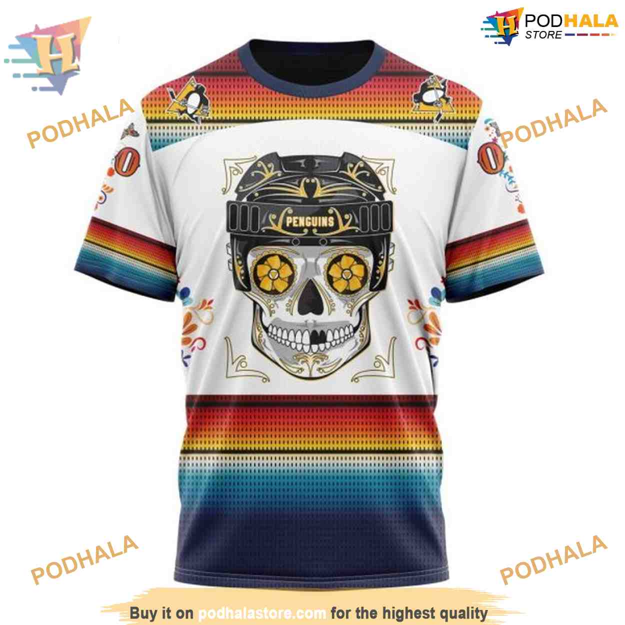 Custom Design For Dia De Los Muertos NHL Pittsburgh Penguins Hoodie 3D Custom Design For Dia De Los Muertos NHL Pittsburgh Penguins Hoodie 3D