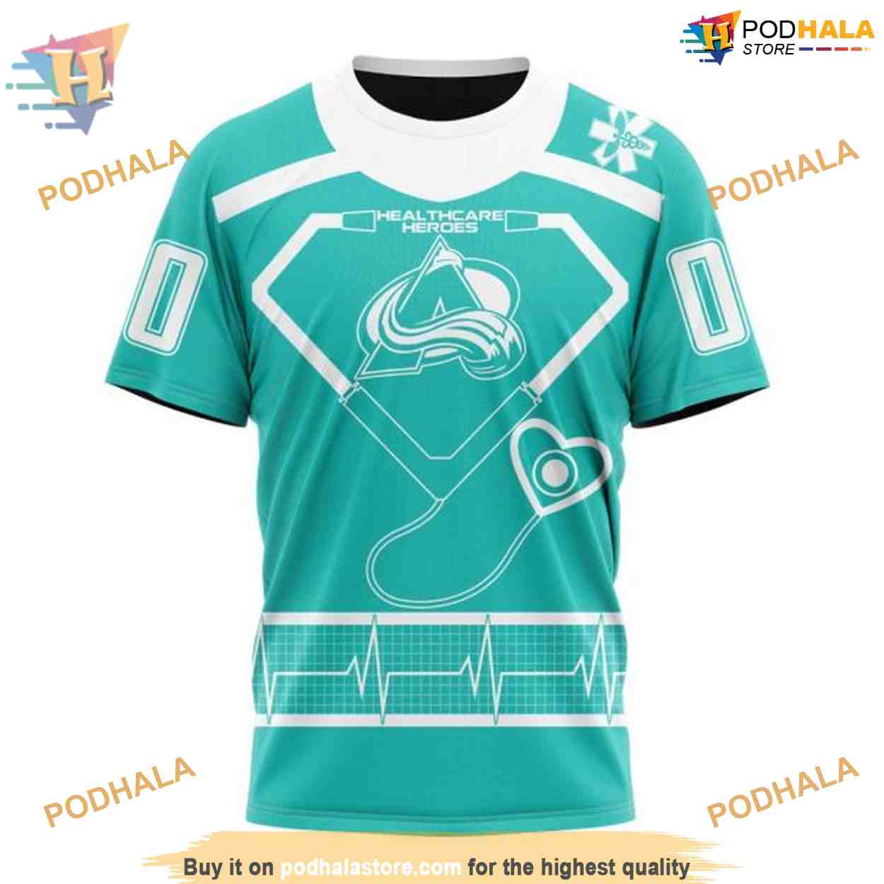 Custom Design Honoring Healthcare Heroes NHL Colorado Avalanche Hoodie 3D Custom Design Honoring Healthcare Heroes NHL Colorado Avalanche Hoodie 3D