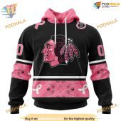 Custom Design In Classic Style Breast Cancer Nhl Chicago Blackhawks Hoodie 3d 1.jpg - demo10