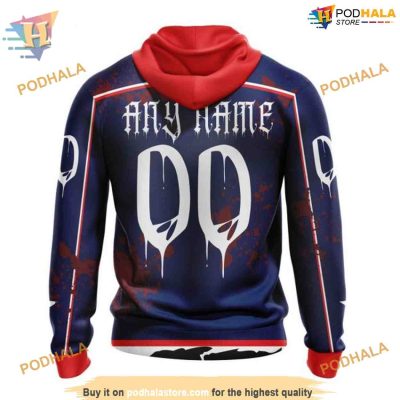 Custom Design Jersey Halloween NHL Columbus Blue Jackets Hoodie 3D