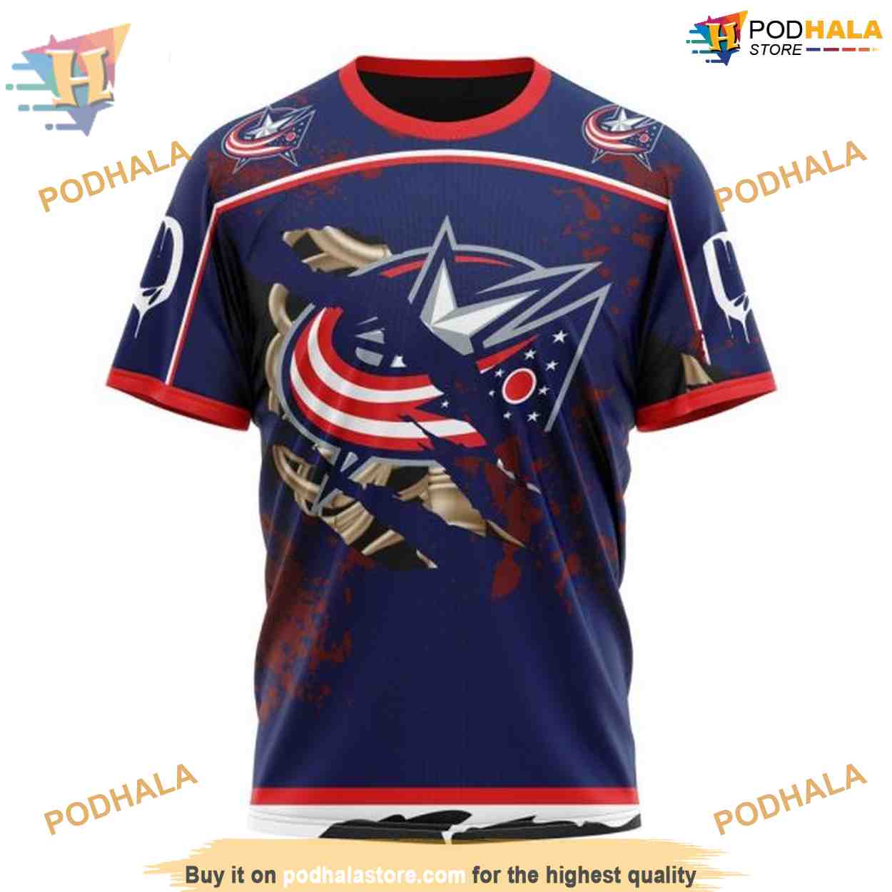 Custom Design Jersey Halloween NHL Columbus Blue Jackets Hoodie 3D Custom Design Jersey Halloween NHL Columbus Blue Jackets Hoodie 3D