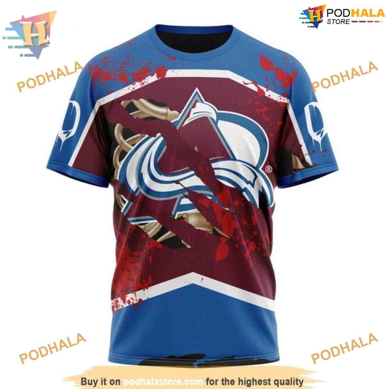 Custom Design Jersey With Your Ribs For Halloween NHL Colorado Avalanche Hoodie 3D Custom Design Jersey With Your Ribs For Halloween NHL Colorado Avalanche Hoodie 3D